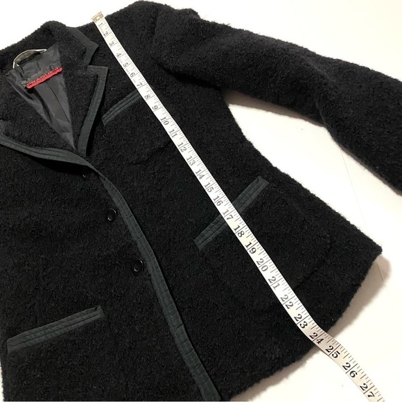 Prague II Italian Black Tuxedo Blazer Jacket Size 6 Sherpa Business Casual - Picture 14 of 16